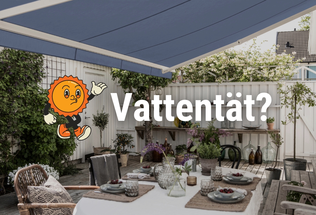 Är markiser vattentäta?