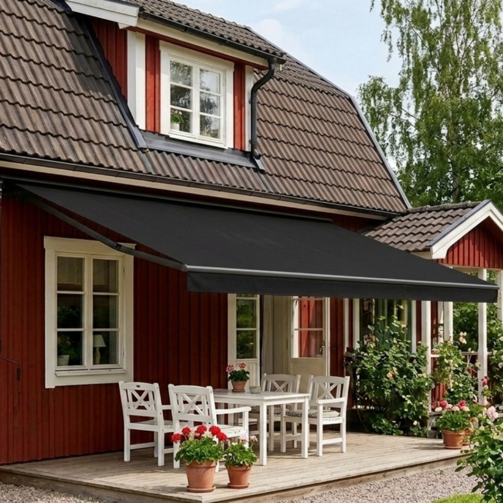 Terrassmarkis BILLY - Klassisk Svart