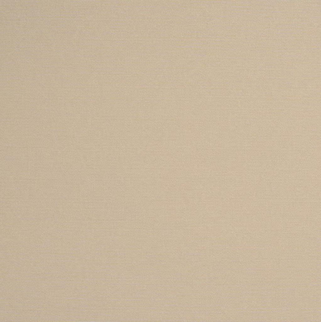 Ljusbeige akrylväv med mjuk och jämn struktur, perfekt för terrass- och fönstermarkiser i en varm och tidlös färg.