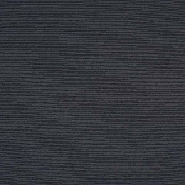 Mörkgrå akrylväv med slät struktur i en elegant grafitnyans, perfekt för moderna terrass- och fönstermarkiser.