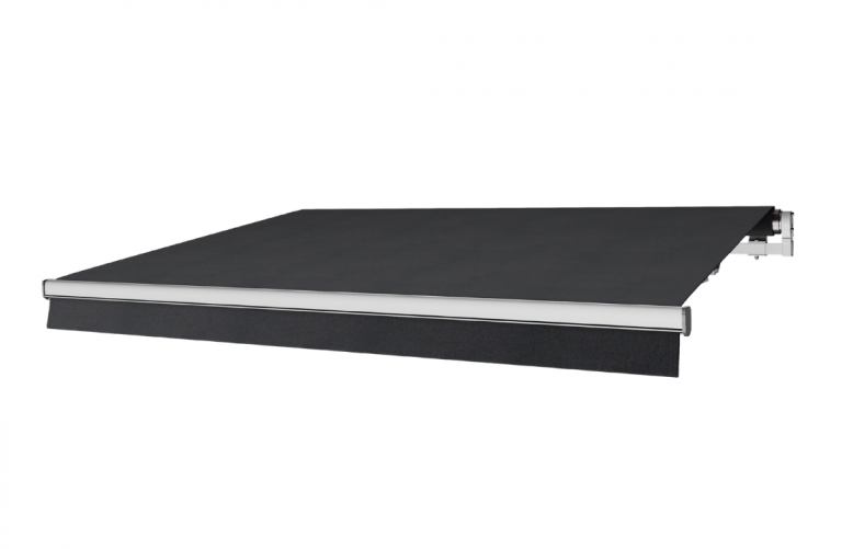 Terrassmarkis Mörkgrå #2 – Vev, 560x360 cm