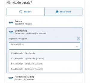 delbetaling markis