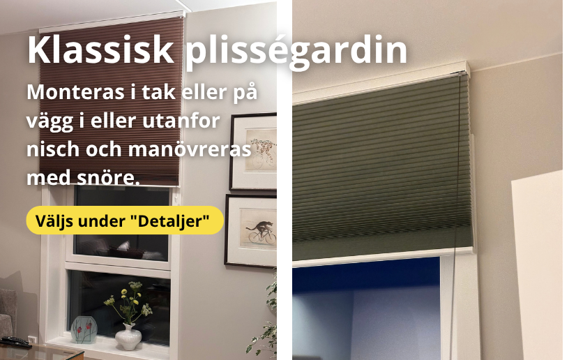 Plisségardin BILLY i Klassisk Beige – bild 4