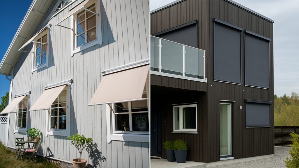 Stora glaspartier eller klassiska fönster? Vi jämför vertikalmarkis och fönstermarkis. Läs om maxmått, vindstyrka och vilken stil som passar ditt hus.