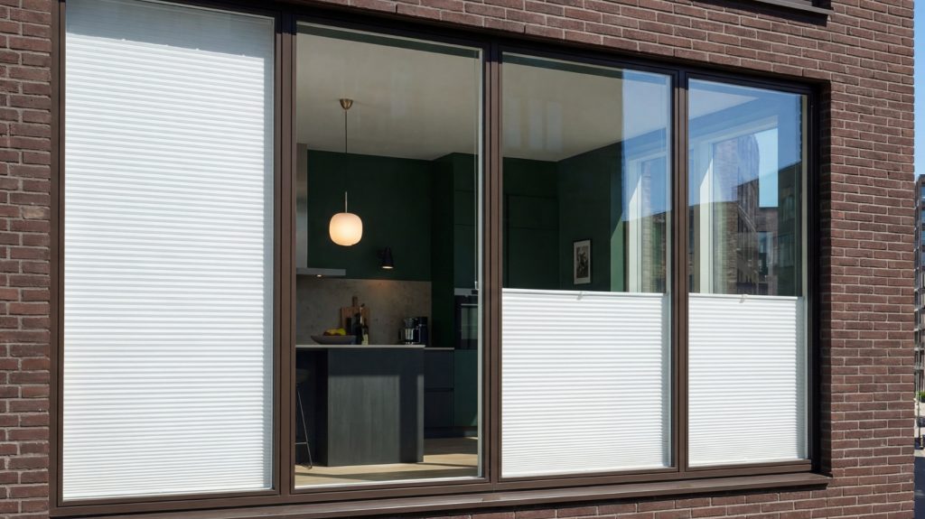 Vite plisségardiner i Rud