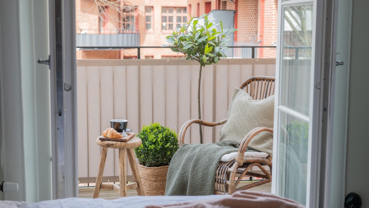 balkongskydd. Perfekt insynsskydd för balkong