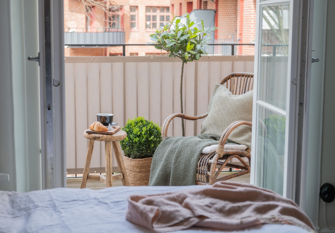 balkongskydd och insynsskydd för balkong