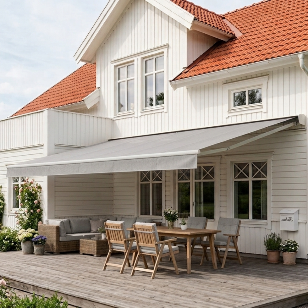 Terrassmarkis BILLY - Ljus Skiffer