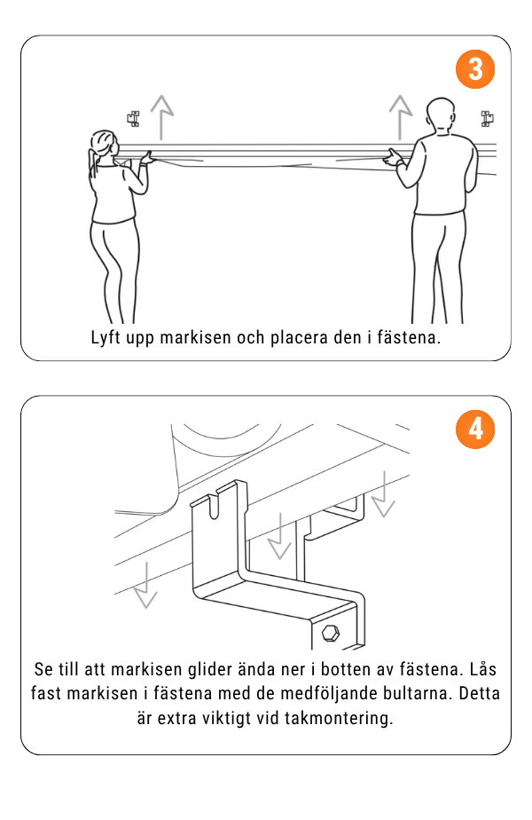 Montering av elektrisk terrassmarkis steg för steg