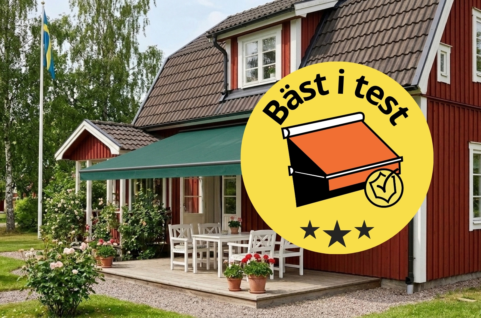 Terrassmarkis bäst i test 2026 – så väljer du rätt